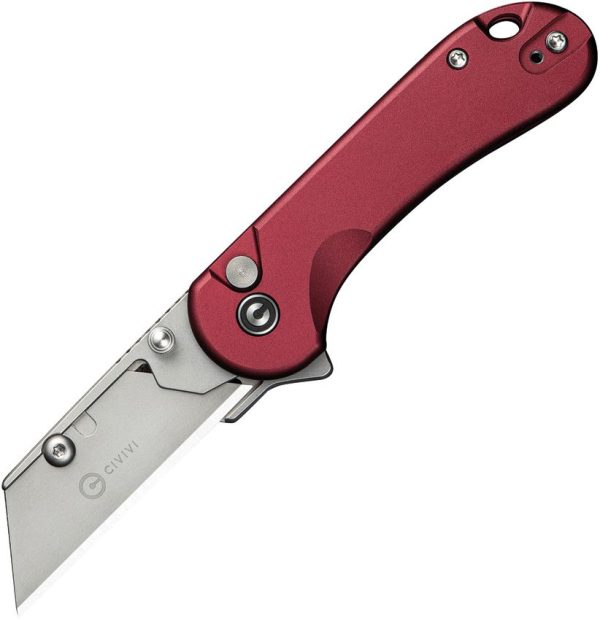 Civivi Elementum Utility Button Lock - Burgundy