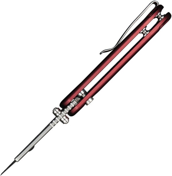 Civivi Elementum Utility Button Lock - Burgundy