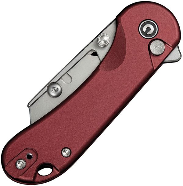 Civivi Elementum Utility Button Lock - Burgundy