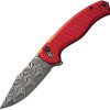 Civivi Stormhowl Damascus Button Lock - Red