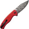 Civivi Stormhowl Damascus Button Lock - Red