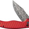 Civivi Stormhowl Damascus Button Lock - Red