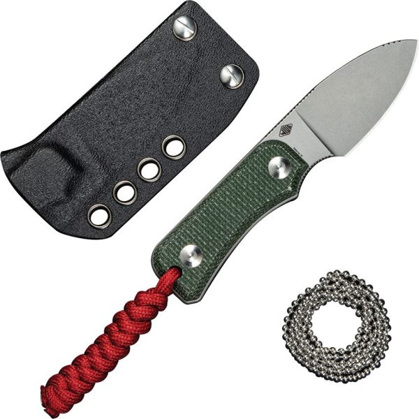 Civivi Baby Banter Fixed Blade - Green Micarta Nitro V