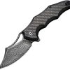 Civivi Chiro Damascus Linerlock - Carbon Fiber Overlay