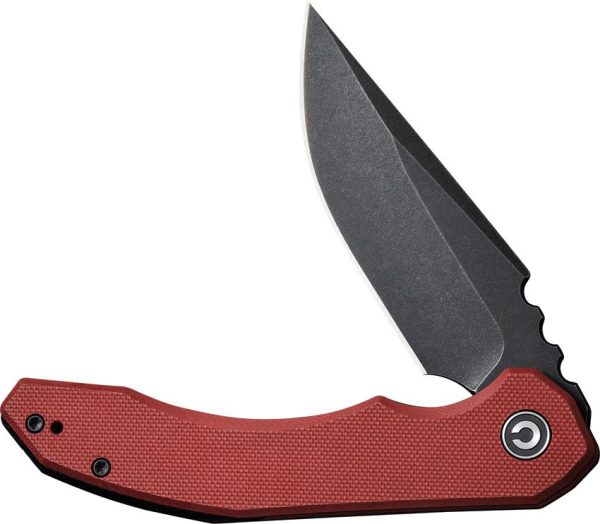 Civivi Bluetick Linerlock - Burgundy G10 Drop Point