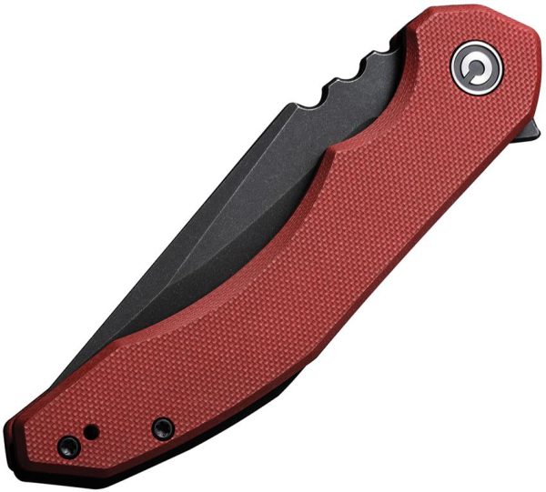 Civivi Bluetick Linerlock - Burgundy G10 Drop Point