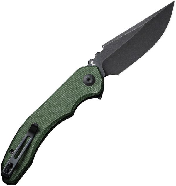 Civivi Bluetick Linerlock - Green Micarta Drop Point
