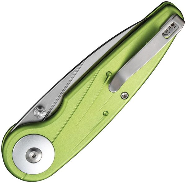 Civivi Starflare Button Lock Folding Knife - Lime Aluminum