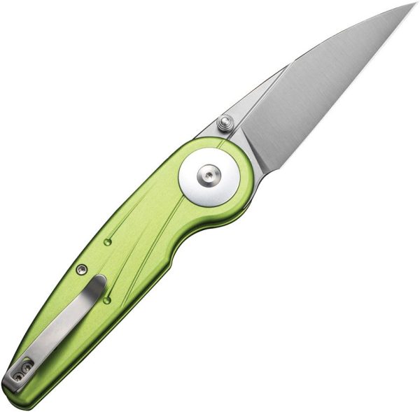 Civivi Starflare Button Lock Folding Knife - Lime Aluminum
