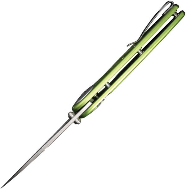 Civivi Starflare Button Lock Folding Knife - Lime Aluminum