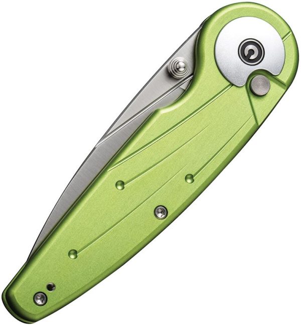 Civivi Starflare Button Lock Folding Knife - Lime Aluminum