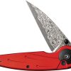 Civivi Starflare Damascus Button Lock - Red Aluminum