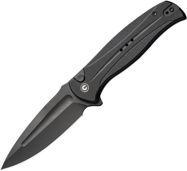 Civivi Incindie Button Lock Knife - Black G10 Handle