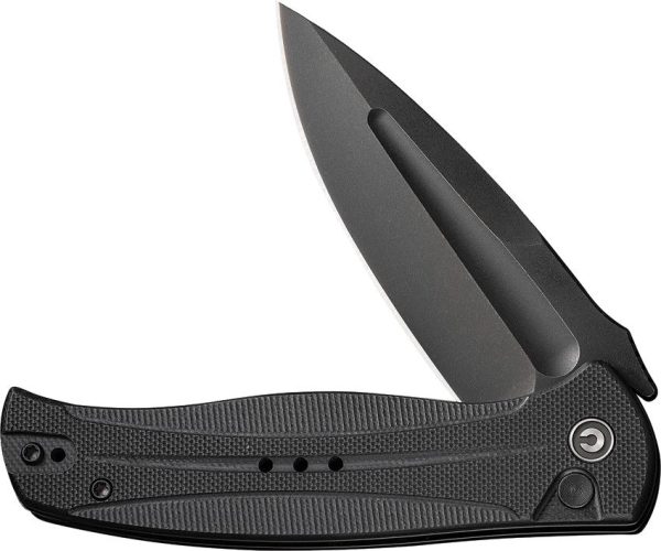 Civivi Incindie Button Lock Knife - Black G10 Handle