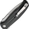 Civivi Incindie Stonewash Button Lock - Black G10