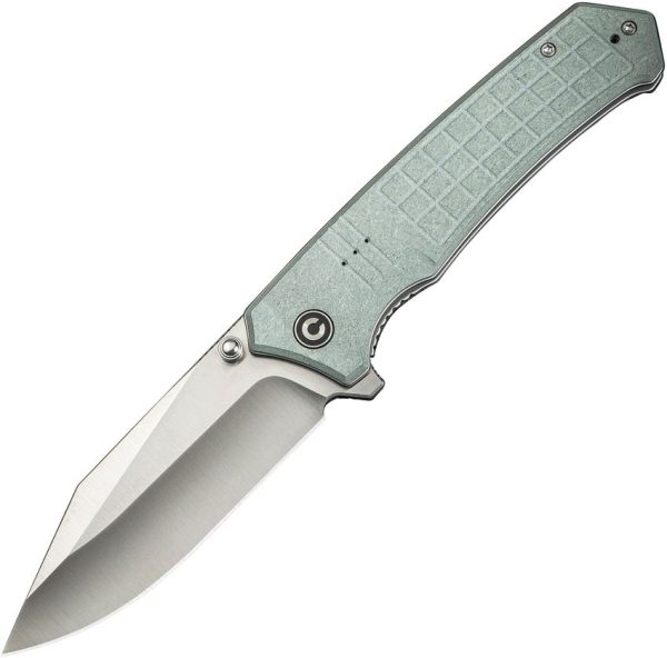 Civivi Tacticorix Linerlock Knife - Gray Shredded G10