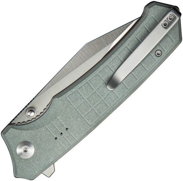 Civivi Tacticorix Linerlock Knife - Gray Shredded G10