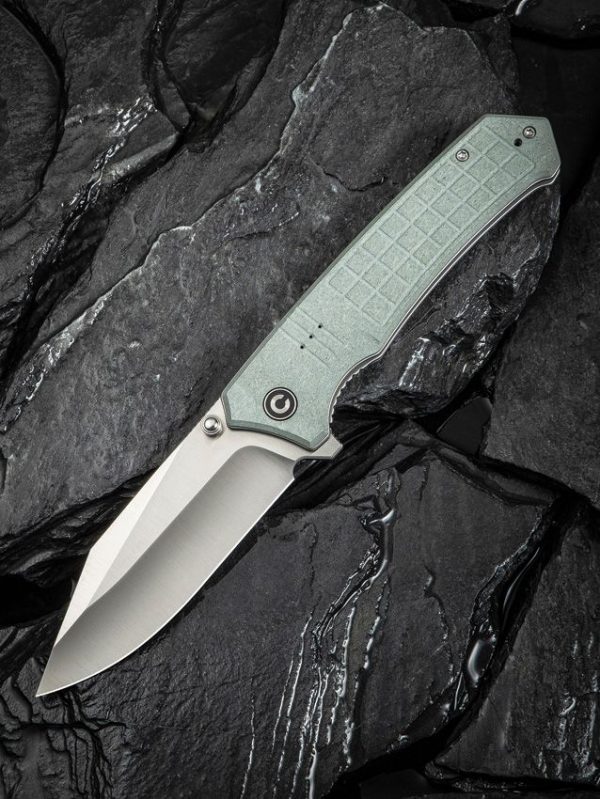 Civivi Tacticorix Linerlock Knife - Gray Shredded G10