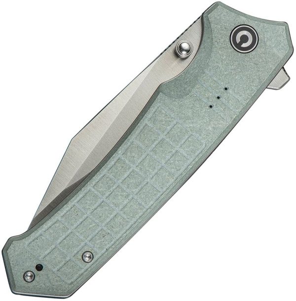 Civivi Tacticorix Linerlock Knife - Gray Shredded G10