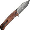 Civivi Tacticorix Damascus Linerlock - Brown Wood Handle