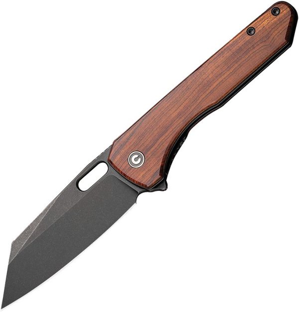 CIVC230603.jpg Civivi Nugz Brown Wood Linerlock Folding Knife