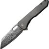 Civivi Nugz Damascus Carbon Fiber Linerlock Knife