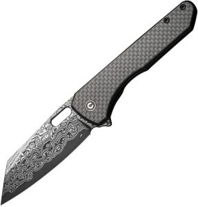 CIVC23060DS1.jpg Civivi Nugz Damascus Carbon Fiber Linerlock Knife