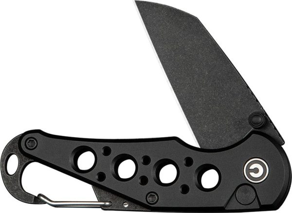 Civivi Pragma Black Button Lock Wharncliffe Knife