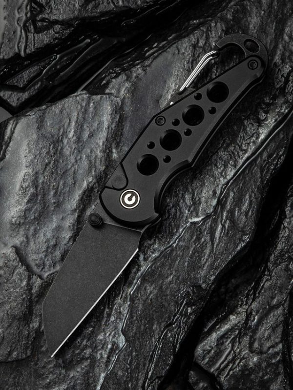 Civivi Pragma Black Button Lock Wharncliffe Knife
