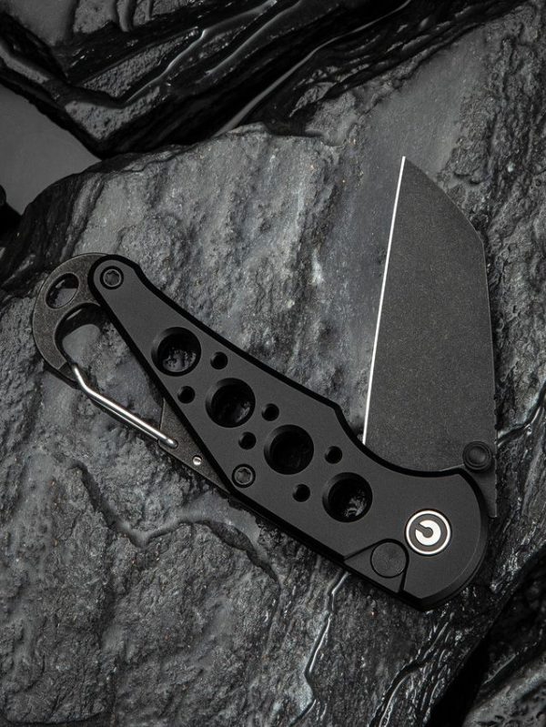Civivi Pragma Black Button Lock Wharncliffe Knife