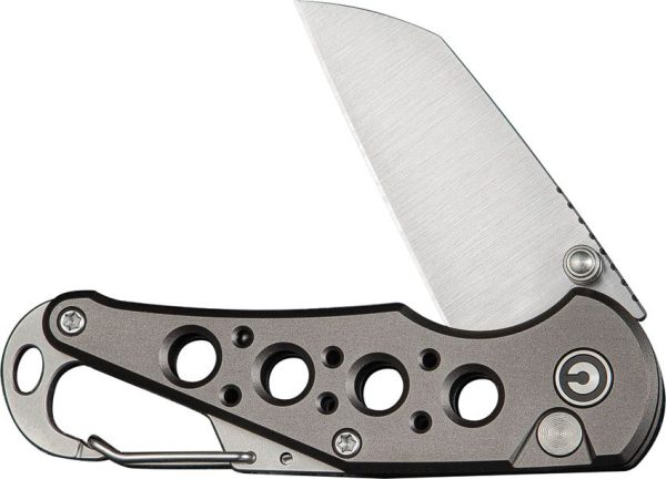 Civivi Pragma Gray Button Lock Wharncliffe Knife