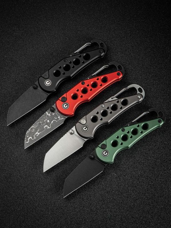 Civivi Pragma Gray Button Lock Wharncliffe Knife