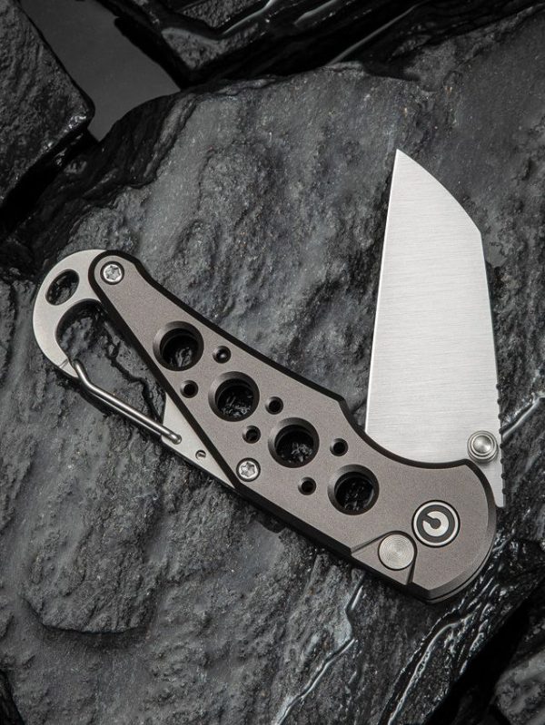 Civivi Pragma Gray Button Lock Wharncliffe Knife
