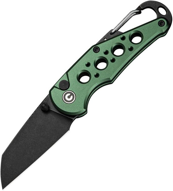 Civivi Pragma Green Button Lock Wharncliffe Knife