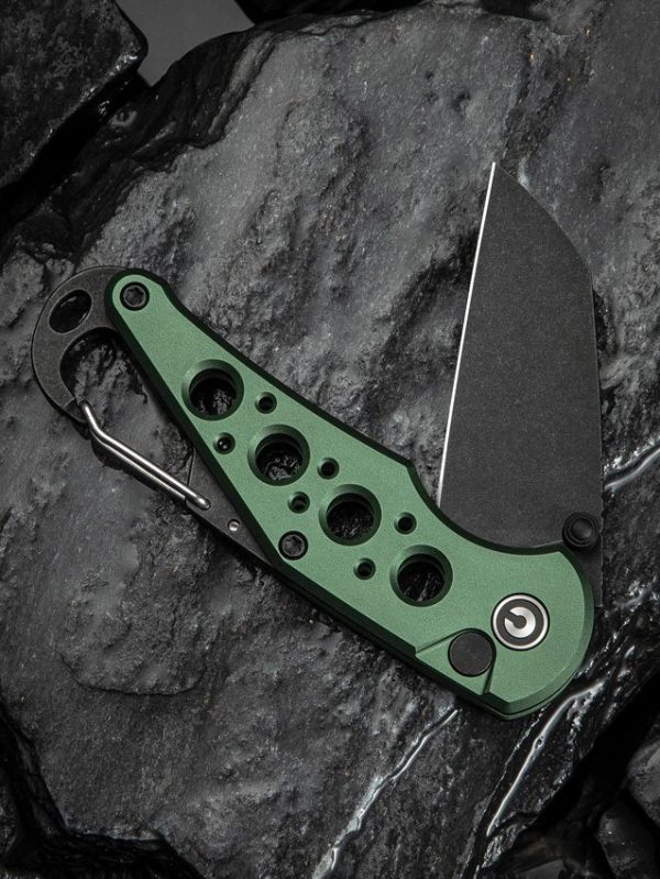 Civivi Pragma Green Button Lock Wharncliffe Knife