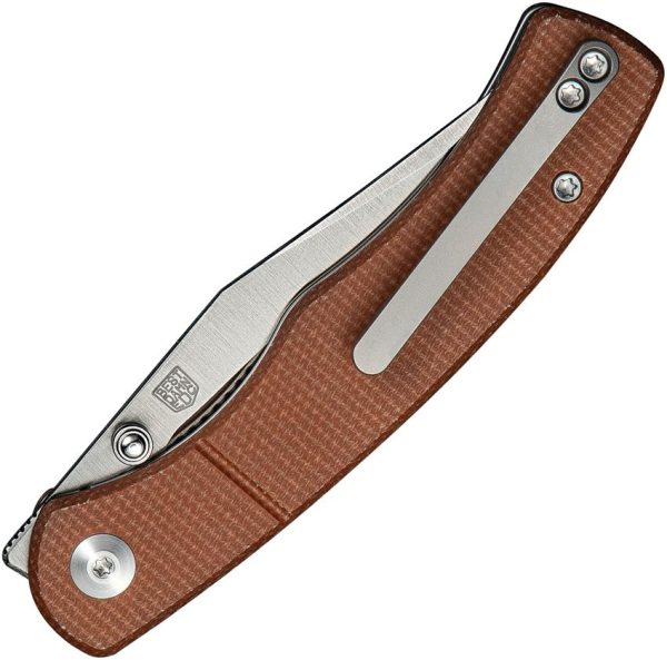 Civivi Clingman Linerlock Brown Micarta Folding Knife