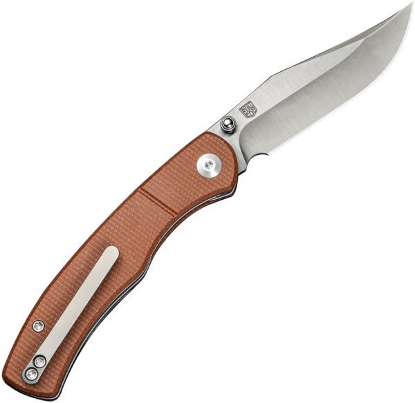 Civivi Clingman Linerlock Brown Micarta Folding Knife
