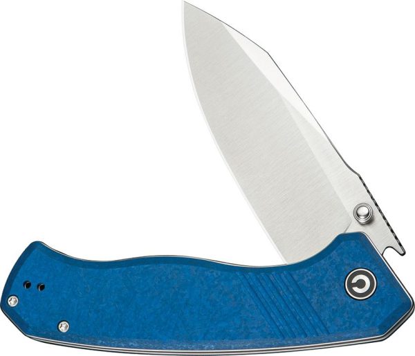 Civivi Placoid Linerlock Blue Shredded G10