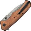 Civivi Photonix Linerlock Damascus Wood Handle