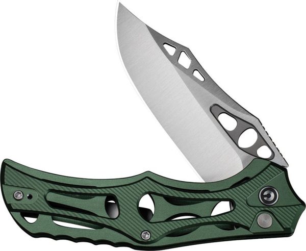 Civivi Biophase Button Lock Green Aluminum