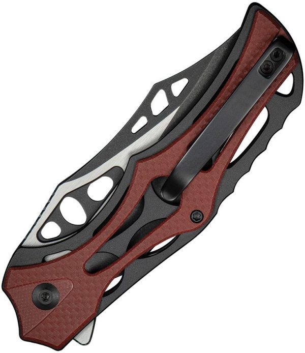 Civivi Biophase Button Lock Burgundy G10 Overlay