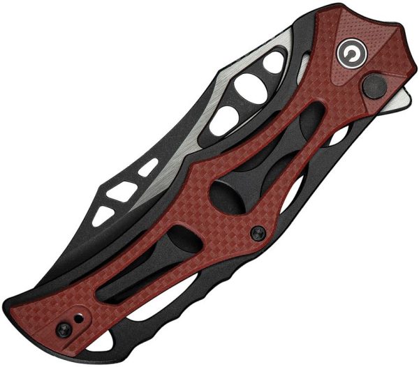 Civivi Biophase Button Lock Burgundy G10 Overlay