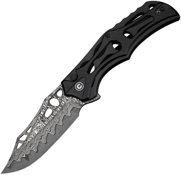 Biophase Button Lock Damascus