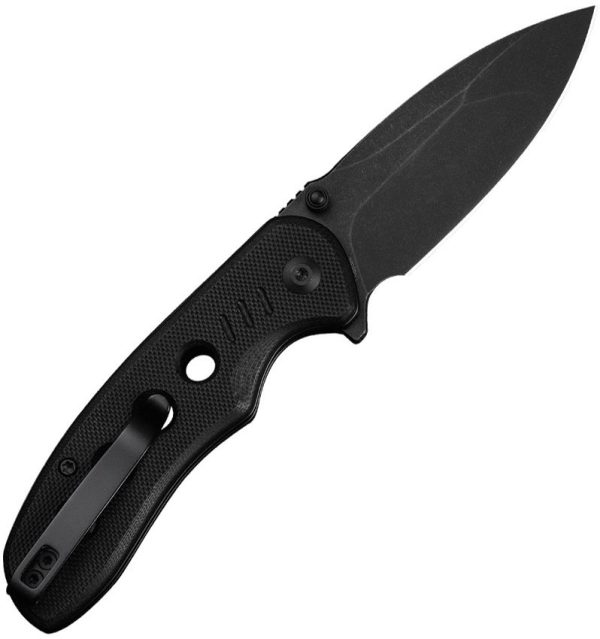 Civivi Triptych Button Lock Folding Knife - Black G10