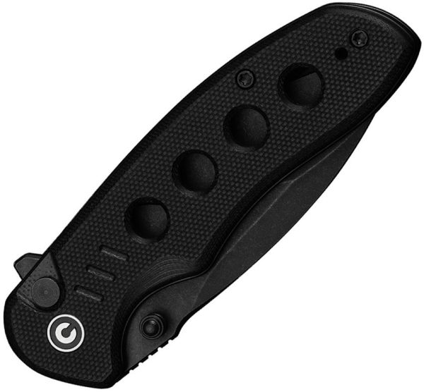 Civivi Triptych Button Lock Folding Knife - Black G10