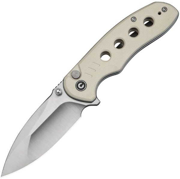 Civivi Triptych Button Lock Folding Knife - Ivory G10