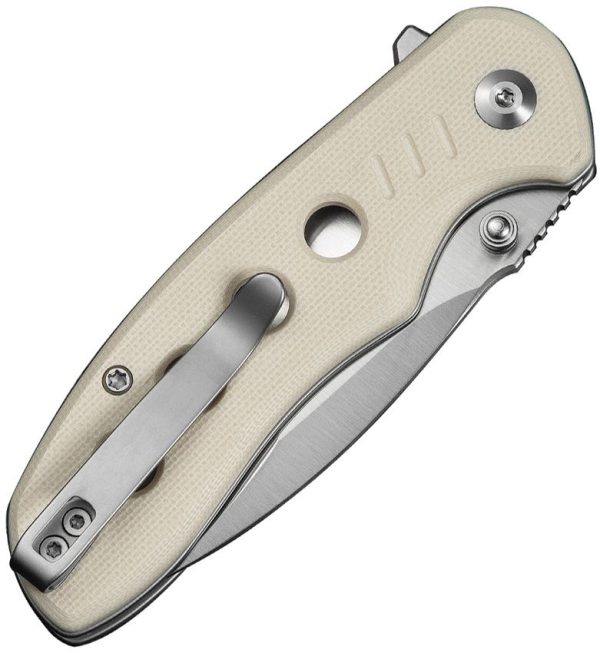 Civivi Triptych Button Lock Folding Knife - Ivory G10
