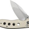 Civivi Triptych Button Lock Folding Knife - Ivory G10