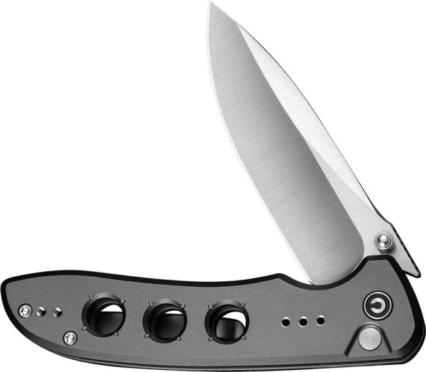 Civivi Hyperpulse Button Lock Folding Knife - Gray