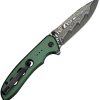 Civivi Hyperpulse Damascus Button Lock Folding Knife - Green